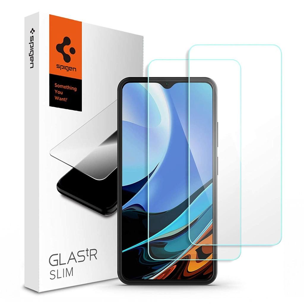 Spigen® GLAS.tR™ AGL02782 Xiaomi Poco M3 / Redmi Note 9 / Redmi 9 Power / Redmi 9 Premium Tempered Glass Screen Protector