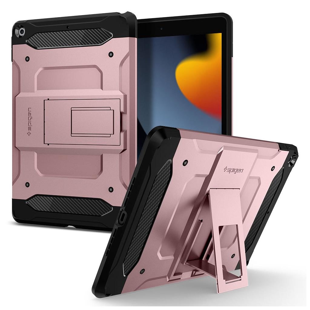 Spigen® Tough Armor™ Tech ACS00379 iPad 10.2-inch (2021/2020/2019) Case – Rose Gold