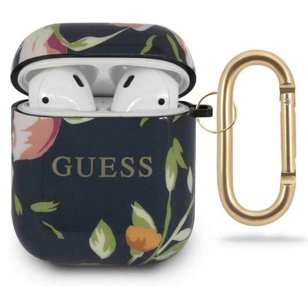 Guess® Flower Collection GUACA2TPUBKFL03 Apple AirPods Case – Blue