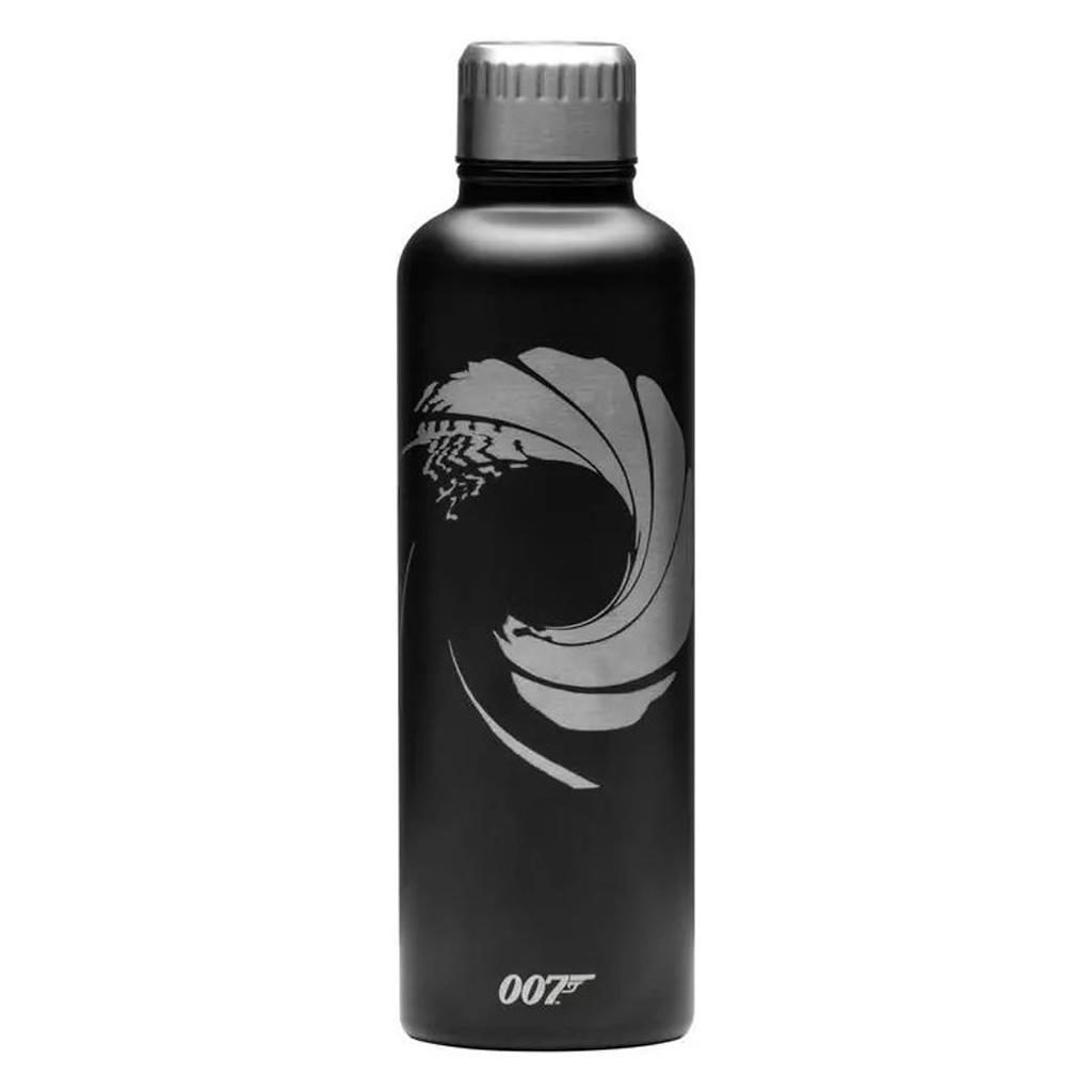 Paladone® James Bond 007™ PP6663JB Officially Licensed Metal Water Bottle - Black