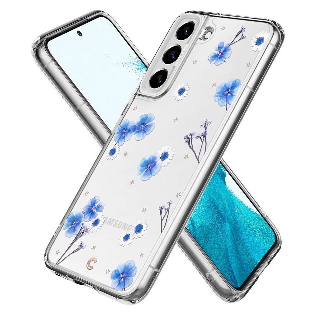 Spigen® Cecile by Cyrill Collection ACS04125 Samsung Galaxy S22 Case - Blue Spring
