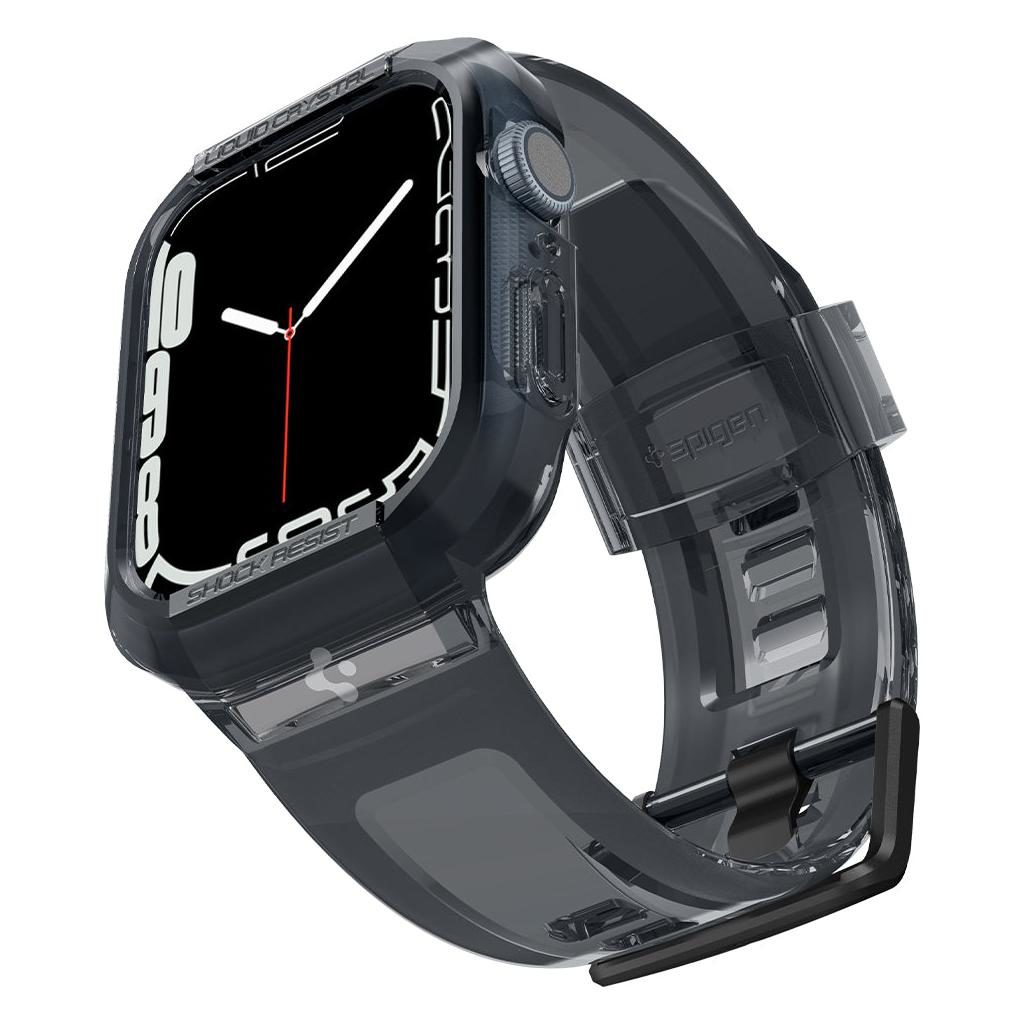 Spigen® Liquid Crystal™ Pro ACS04173 Apple Watch Series 8 / 7 / 6 / SE / 5 / 4 (45mm/44mm) Case - Space Crystal