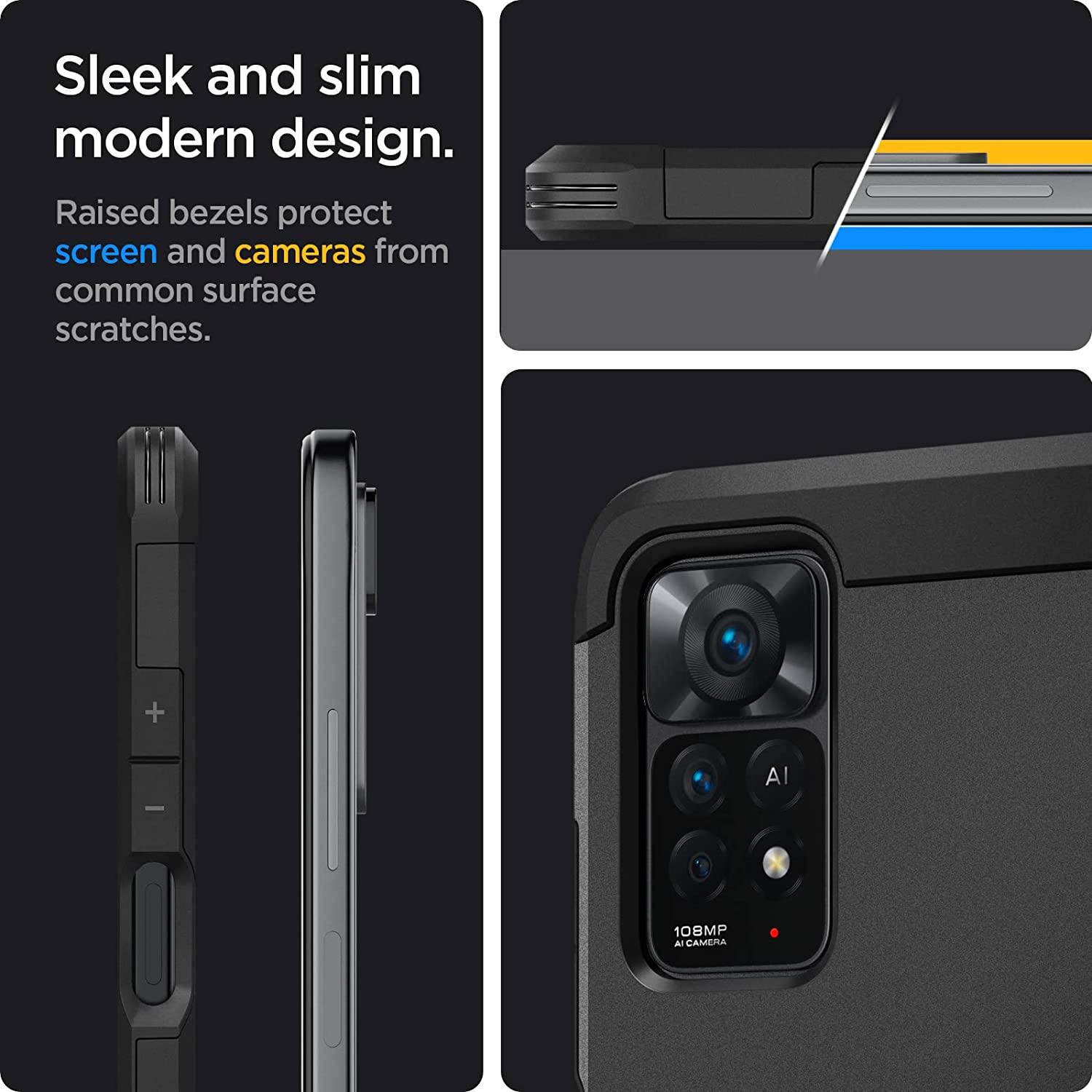 Spigen® Tough Armor™ ACS04416 Xiaomi Redmi Note 11 Pro Case - Black