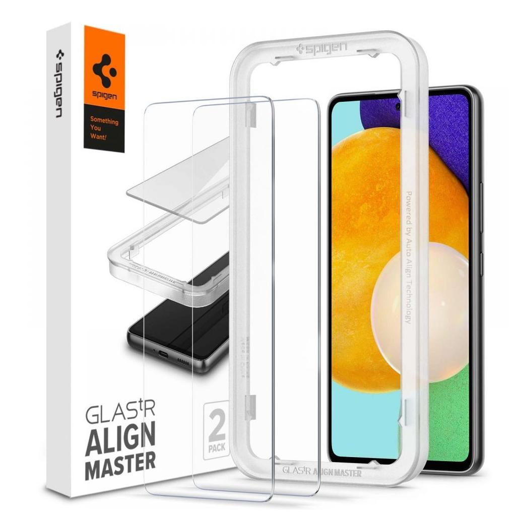 Spigen® (x2.Pack) GLAS.tR™ ALIGNmaster™ HD AGL04306 Samsung Galaxy A53 Premium Tempered Glass Screen Protector