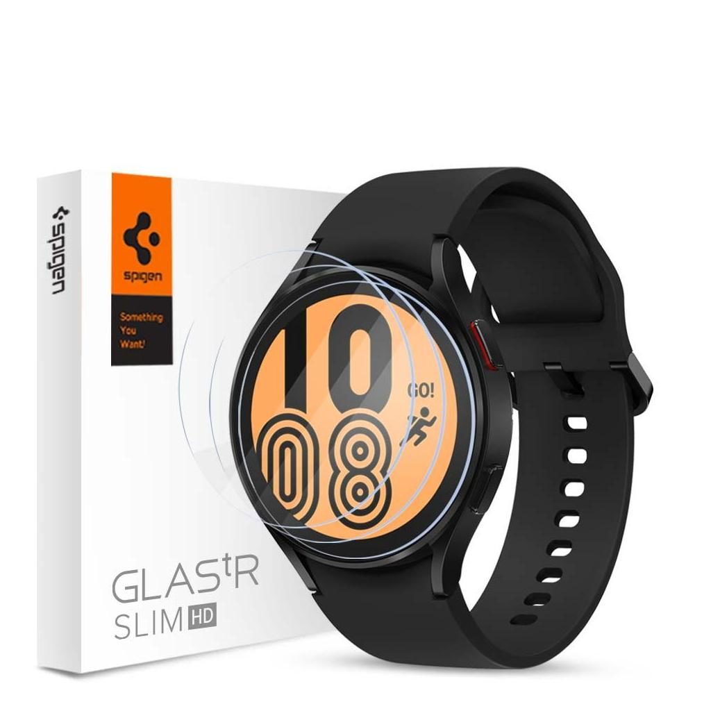 Spigen® (x3.Pack) GLAS.tR™ HD AGL03840 Samsung Galaxy Watch 4 (44mm) Premium Tempered Glass Screen Protector