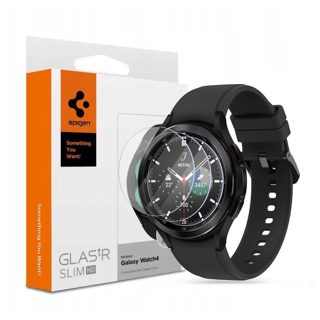 Spigen® (x3.Pack) GLAS.tR™ HD Slim AGL03842 Samsung Galaxy Watch 4 Classic (46mm) Premium Tempered Glass Screen Protector