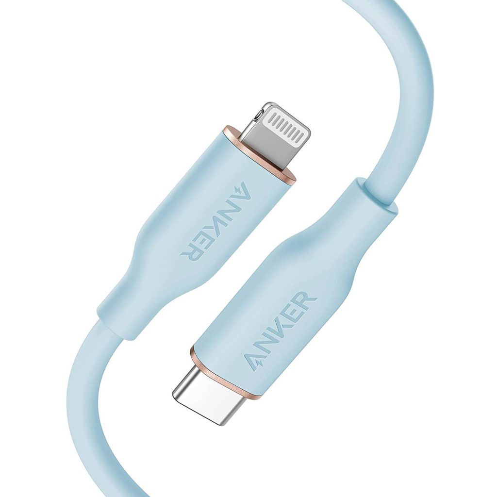 Anker® 641 PowerLine III Flow A8662031 USB-C to Lightning MFi Certified 0.9m Cable - Misty Blue