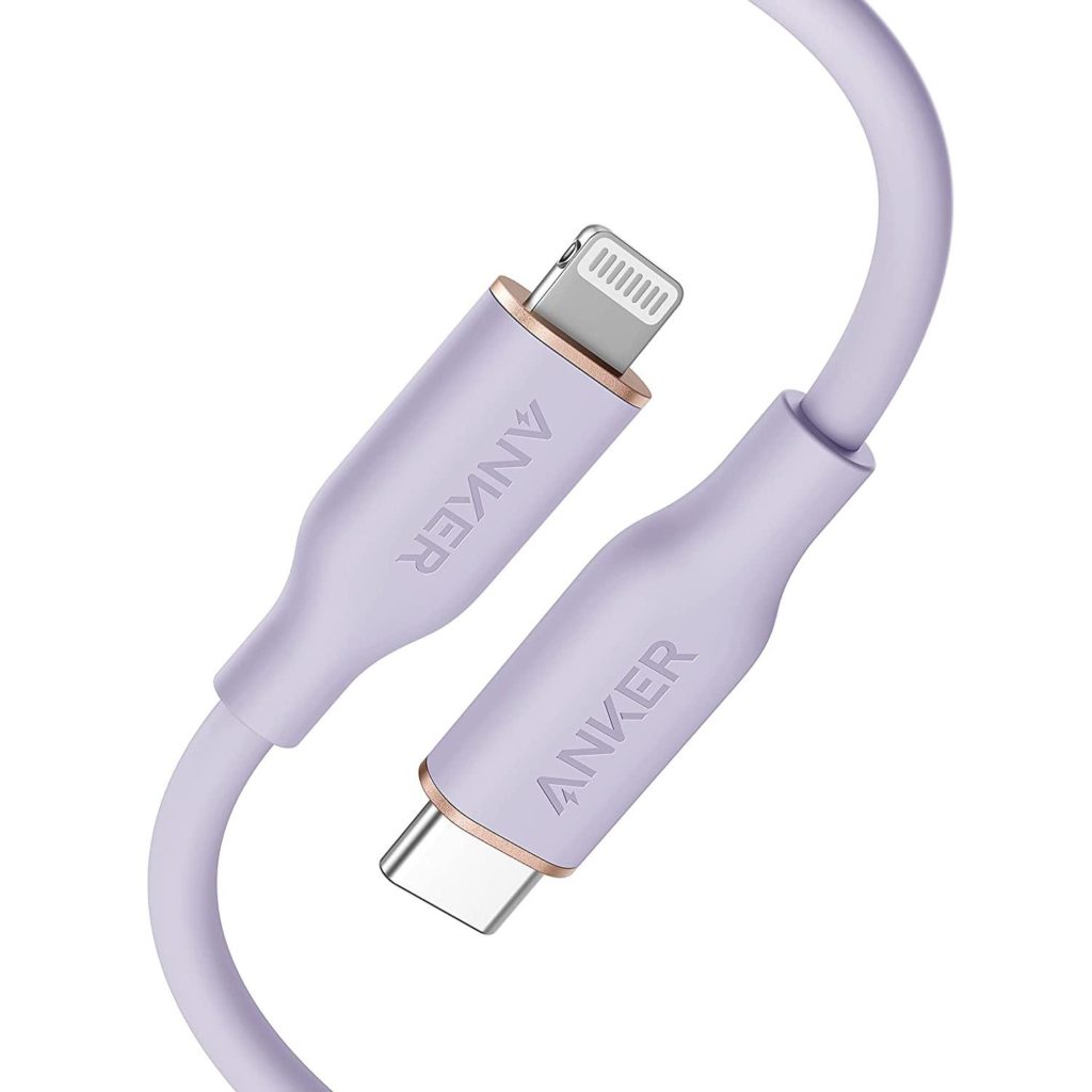 Anker® 641 PowerLine III Flow A86620V1 USB-C to Lightning MFi Certified 0.9m Cable - Lilac Purple