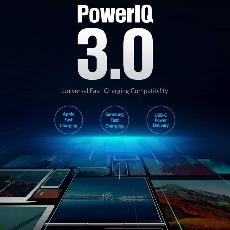 Anker® PowerPort III Mini A2615321 IQ 3.0 30W USB‑C Power Adapter - White