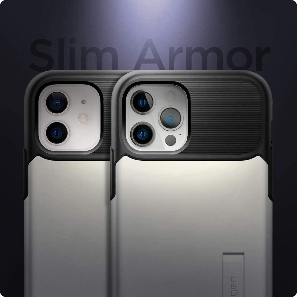 Spigen® Slim Armor™ ACS01526 iPhone 12 / 12 Pro Case - Pearl White