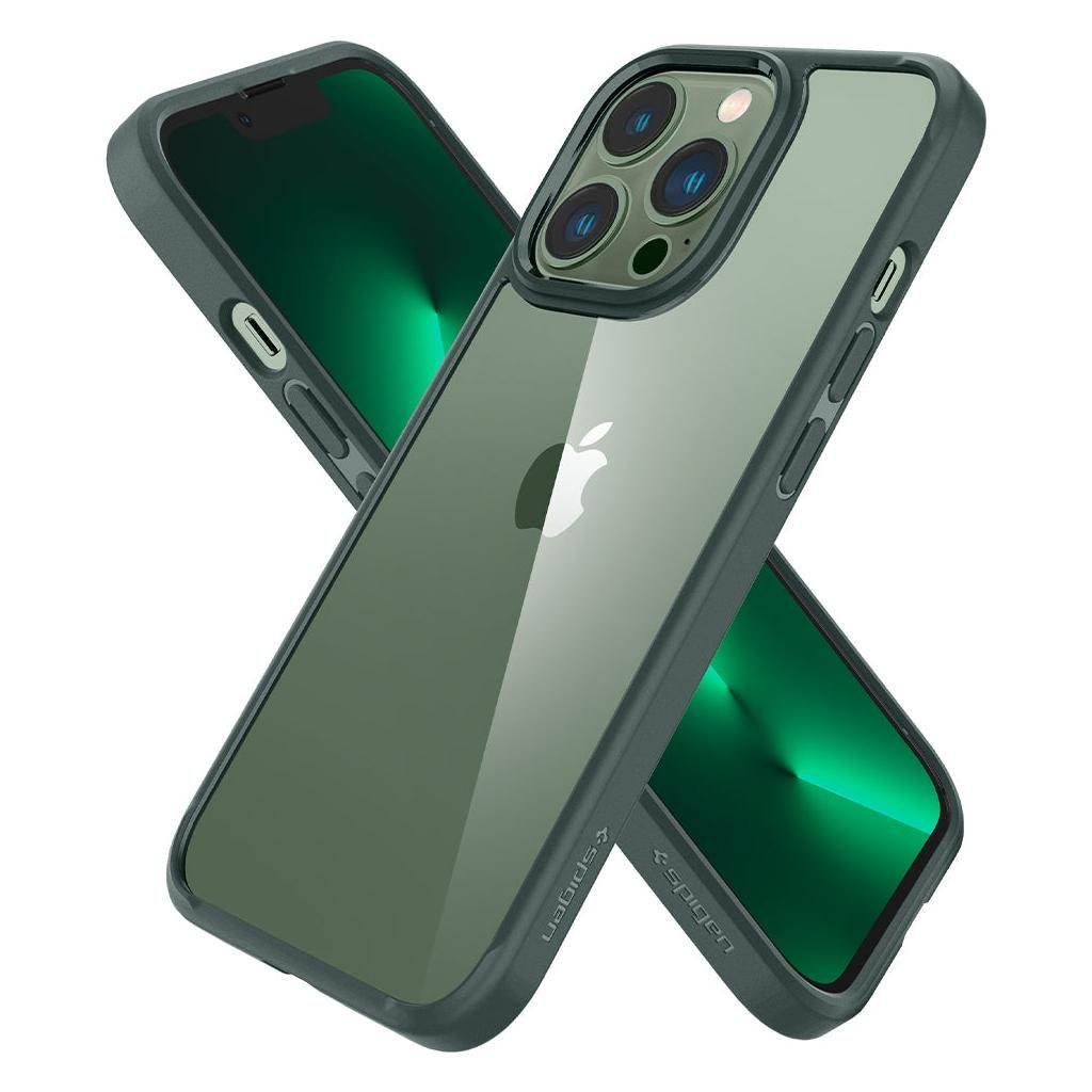 Spigen® Ultra Hybrid™ ACS04560 iPhone 13 Pro Case - Midnight Green