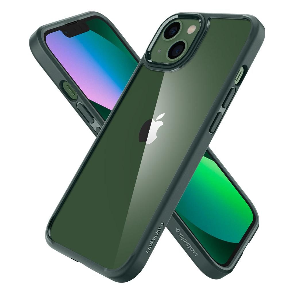 Spigen® Ultra Hybrid™ ACS04562 iPhone 13 Case - Midnight Green
