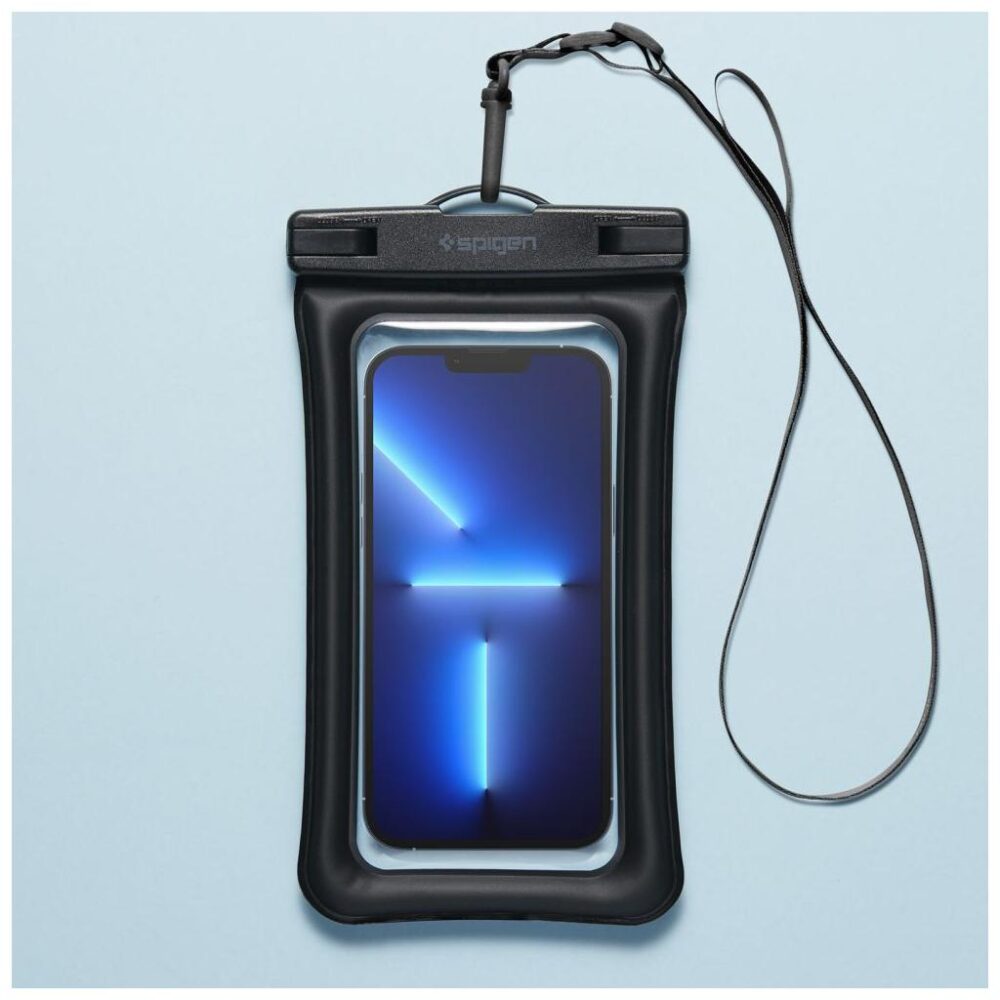 Spigen® A610 AMP04529 IPX8 Certified Universal Waterproof Up to 6.9-inch Floating Case - Black