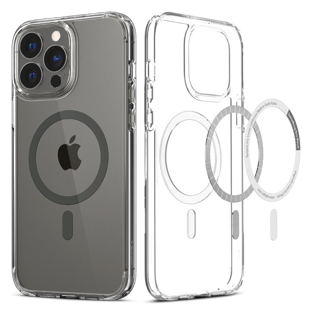 Spigen® Crystal Hybrid™ MagSafe ACS03244 iPhone 13 Pro Max Case – Graphite
