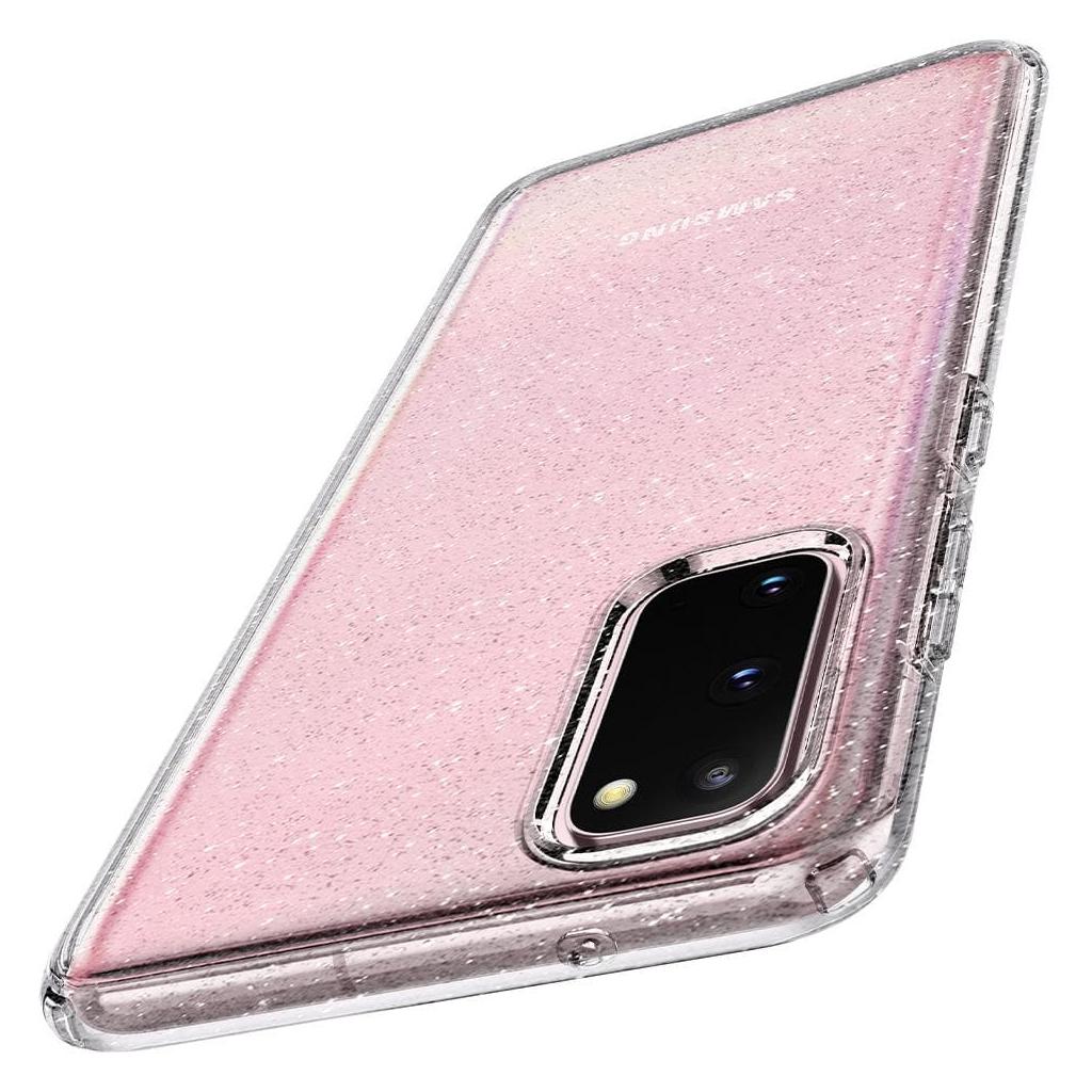 Spigen® Liquid Crystal™ Glitter ACS00995 Samsung Galaxy S20 Case - Crystal Quartz