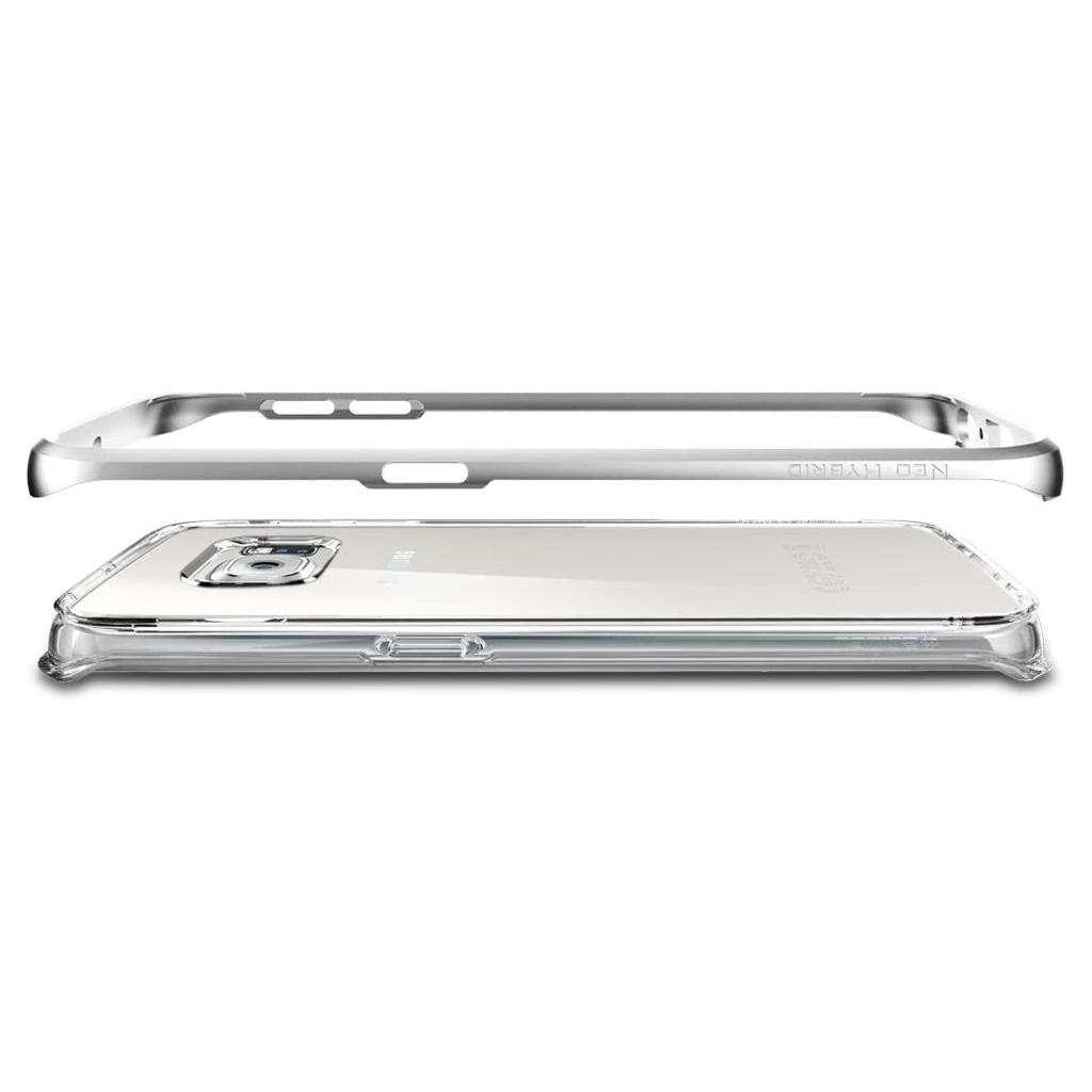 Spigen® Neo Hybrid™ SGP11525 Samsung Galaxy S6 Edge Case - Satin Silver