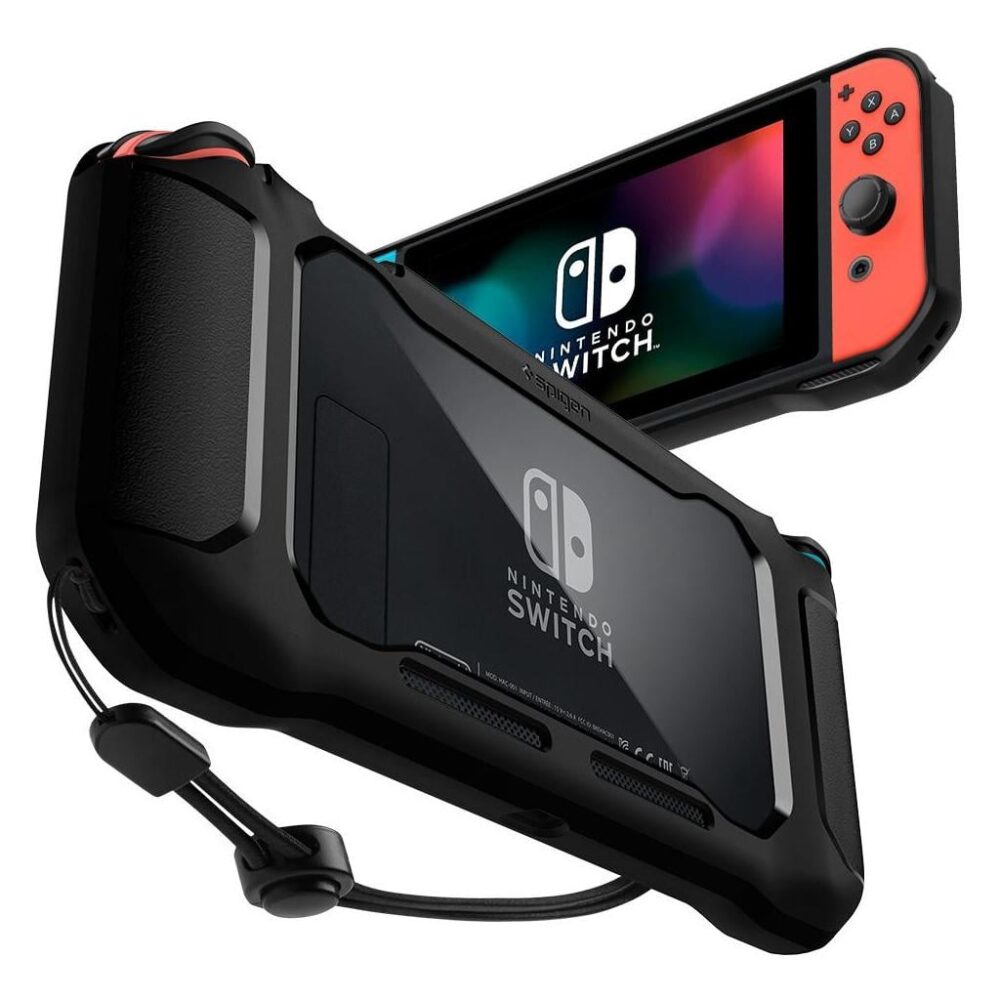 Spigen® Rugged Armor™ ACS01228 Nintendo Switch Case - Matte Black