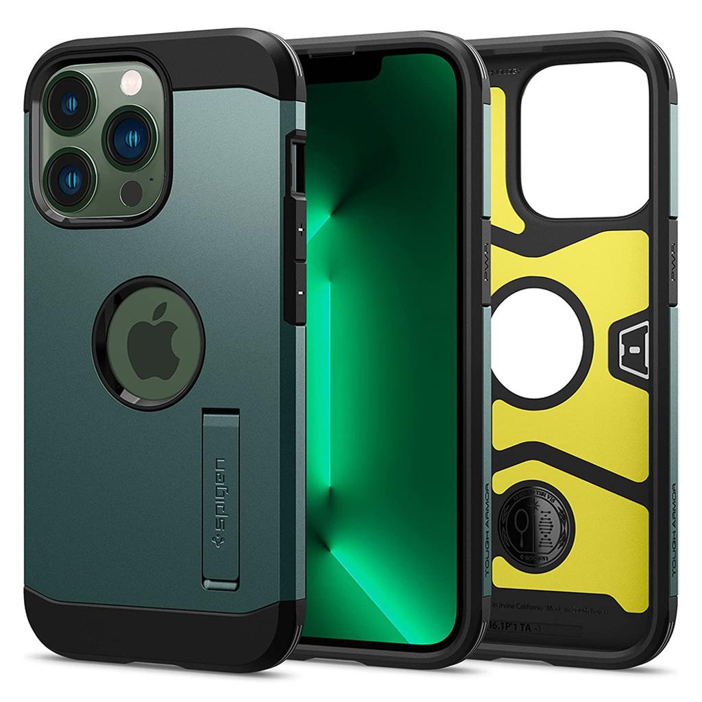 Spigen® Tough Armor™ ACS04564 iPhone 13 Pro Max Case - Midnight Green