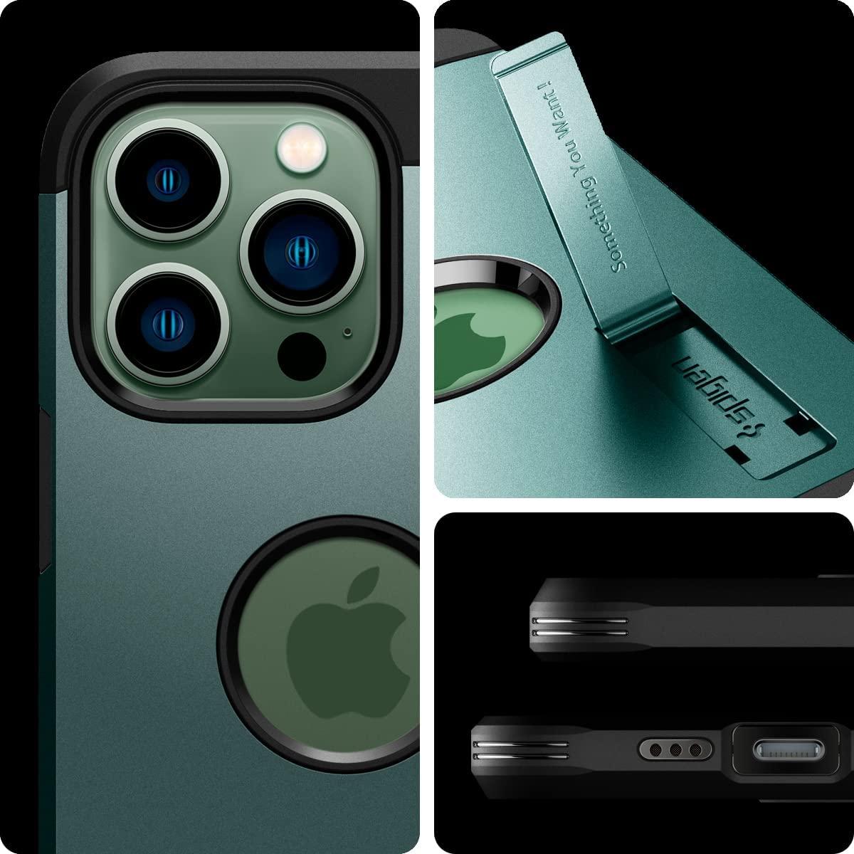 Spigen® Tough Armor™ ACS04564 iPhone 13 Pro Max Case - Midnight Green
