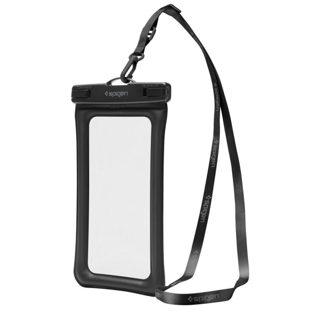 Spigen® (x2.Pack) A610 AMP04527 IPX8 Certified Universal Waterproof Up to 6.9-inch Floating Case - Black