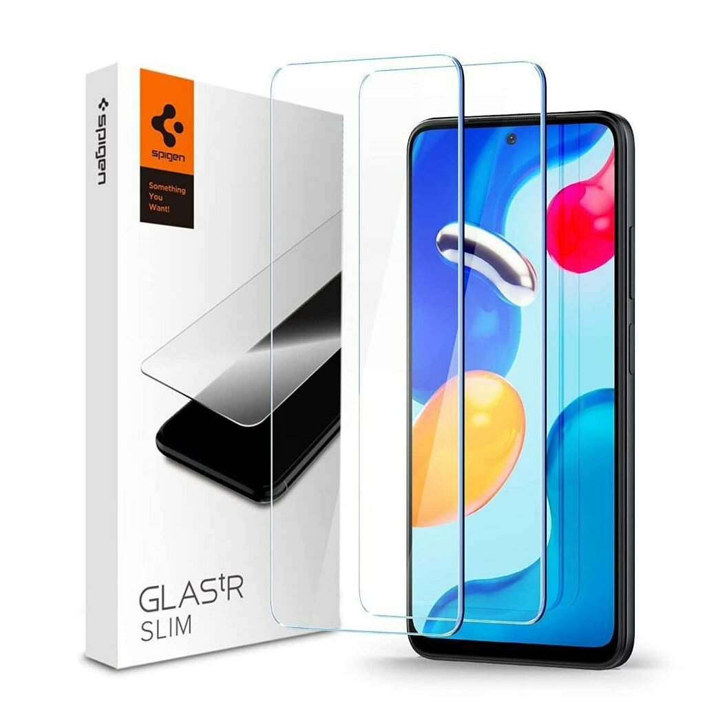 Spigen® (x2.Pack) GLAS.tR™ AGL04546 Xiaomi Redmi Note 11 / 11S Premium Tempered Glass Screen Protector