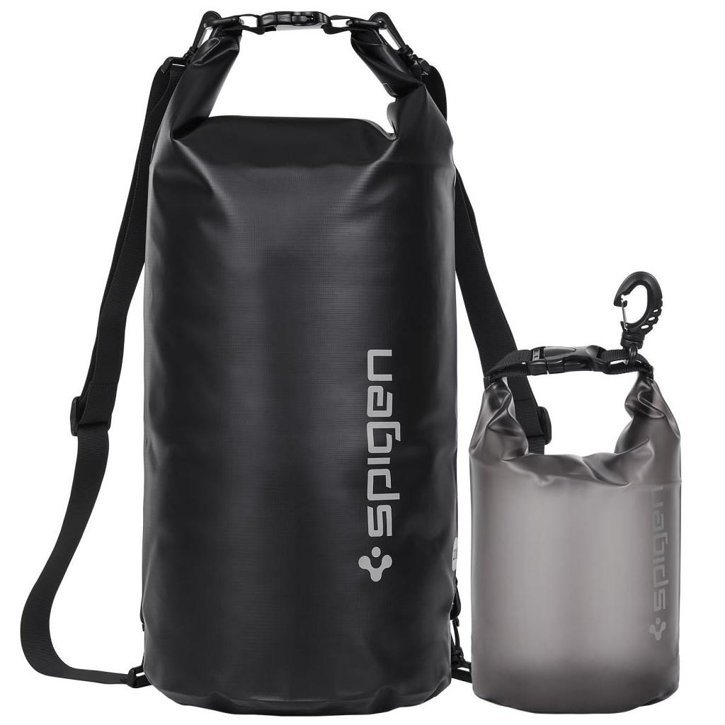 Spigen® AquaShield™ AMP04534 IPX6 Certified Waterproof Bag | 20L+2L - Black