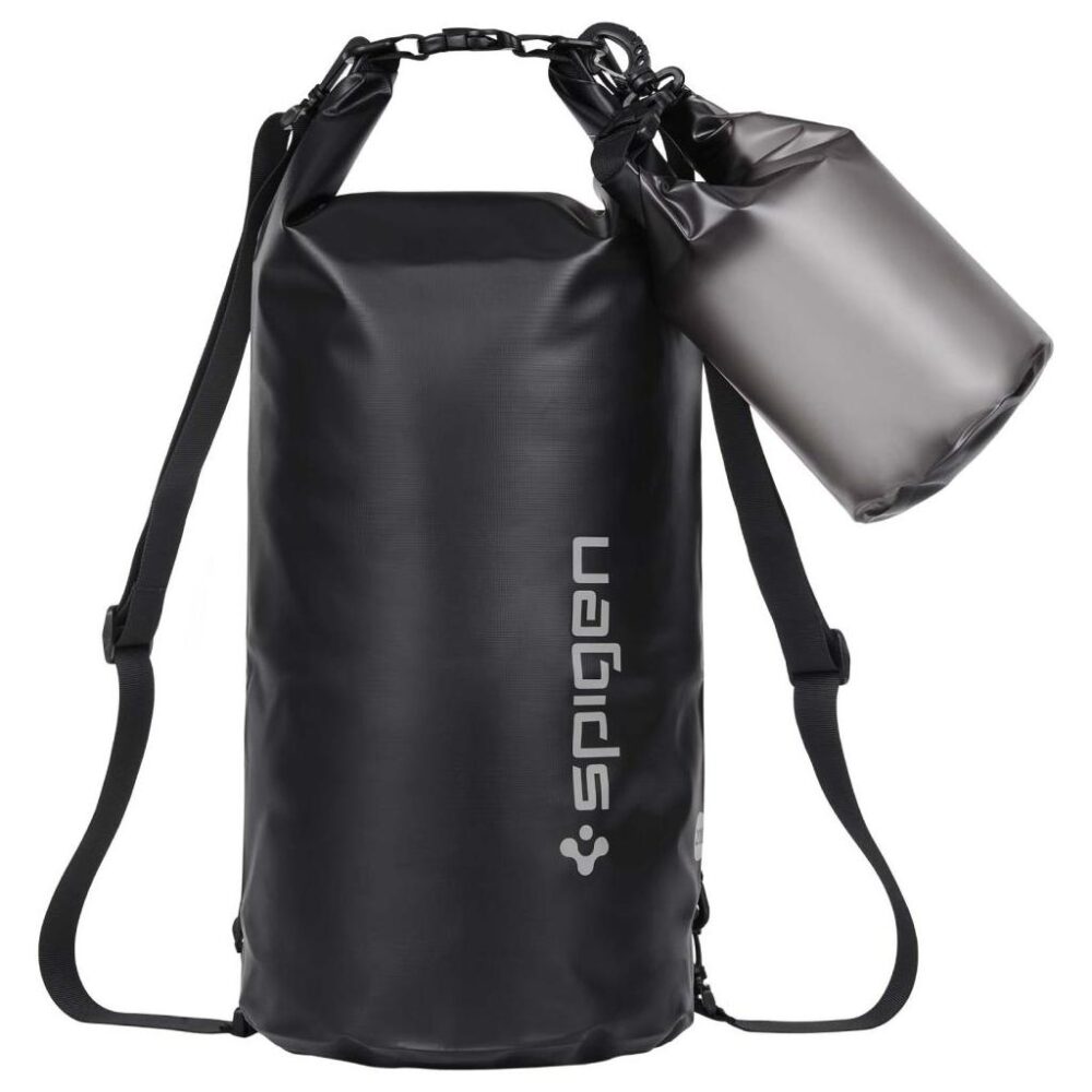 Spigen® AquaShield™ AMP04534 IPX6 Certified Waterproof Bag | 20L+2L - Black