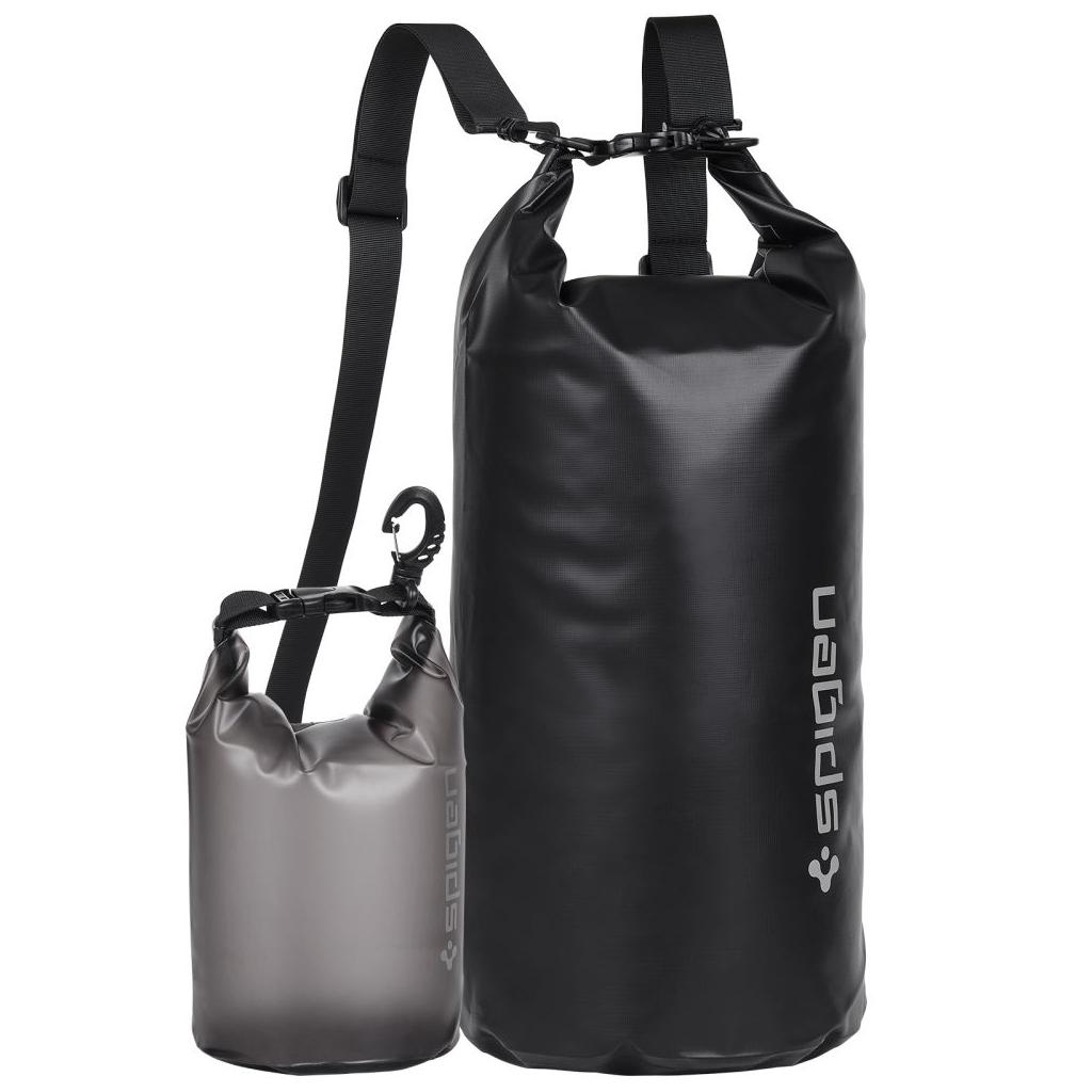 Spigen® AquaShield™ A630 AMP04534 IPX6 Certified Universal 20L+2L Waterproof Bag - Black
