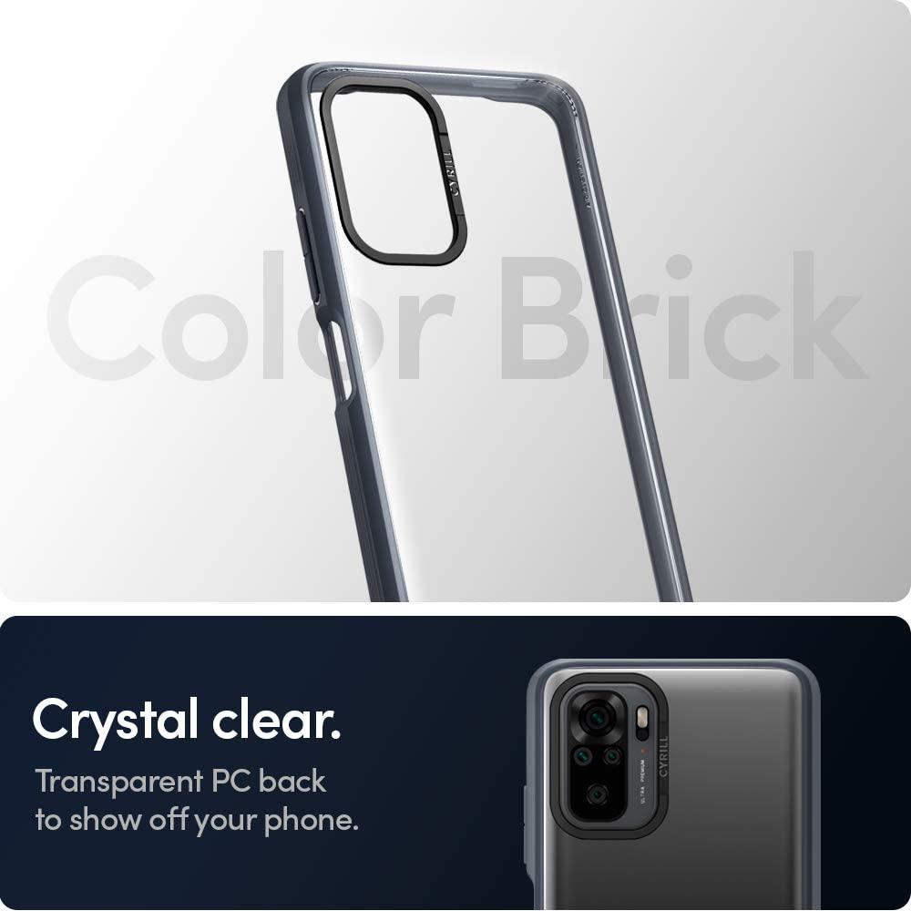 Spigen® Color Brick by Cyrill Collection ACS02944 Xiaomi Redmi Note 10 Case – Dark Gray