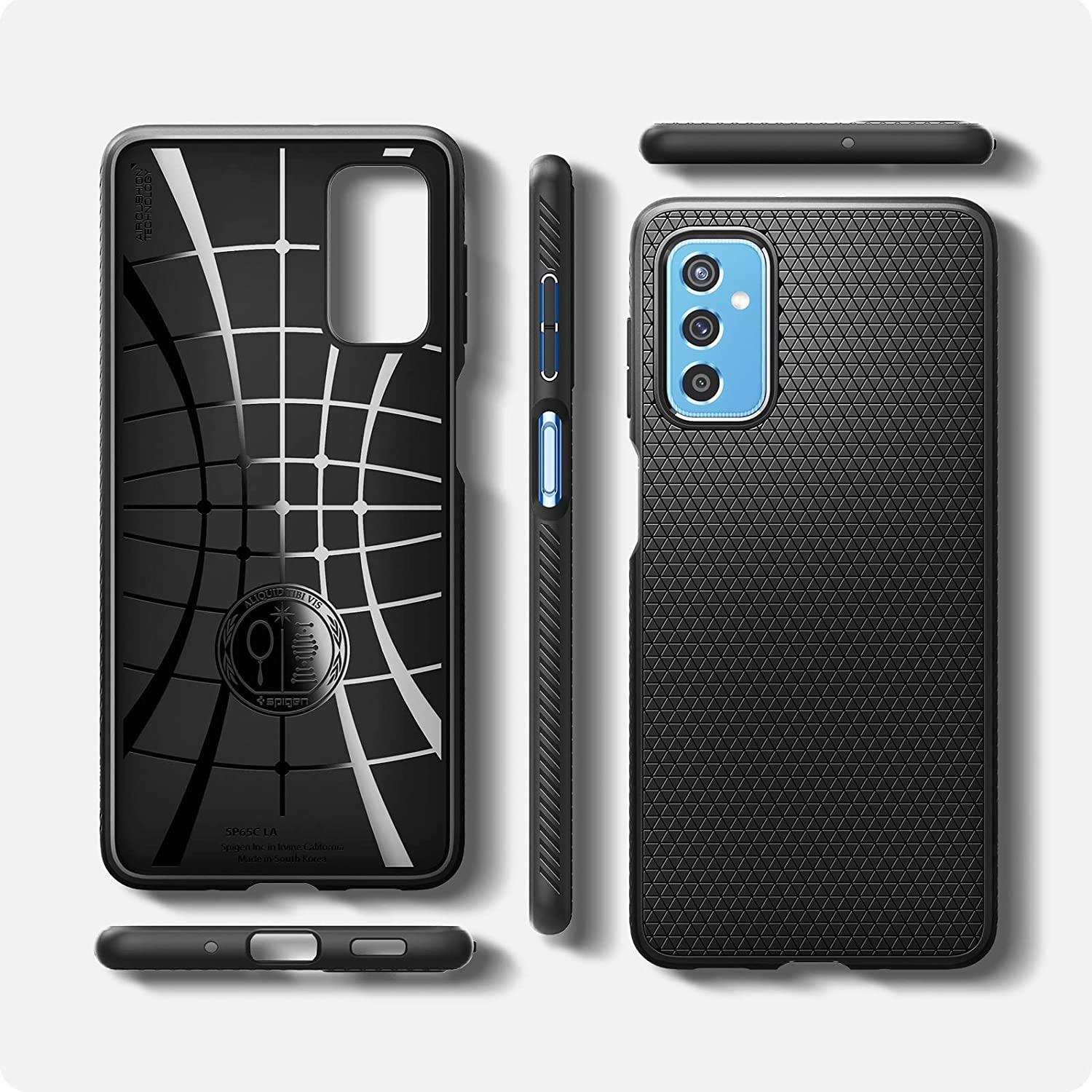 Spigen® Liquid Air™ ACS03879 Samsung Galaxy M52 5G Case - Matte Black