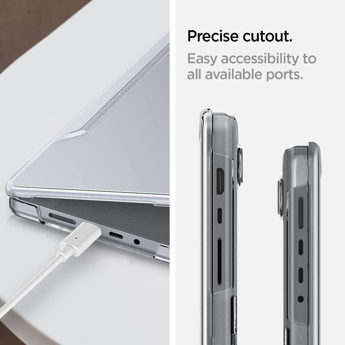 Spigen® Thin Fit™ ACS04212 MacBook Pro 14-inch (2021) Case - Crystal Clear