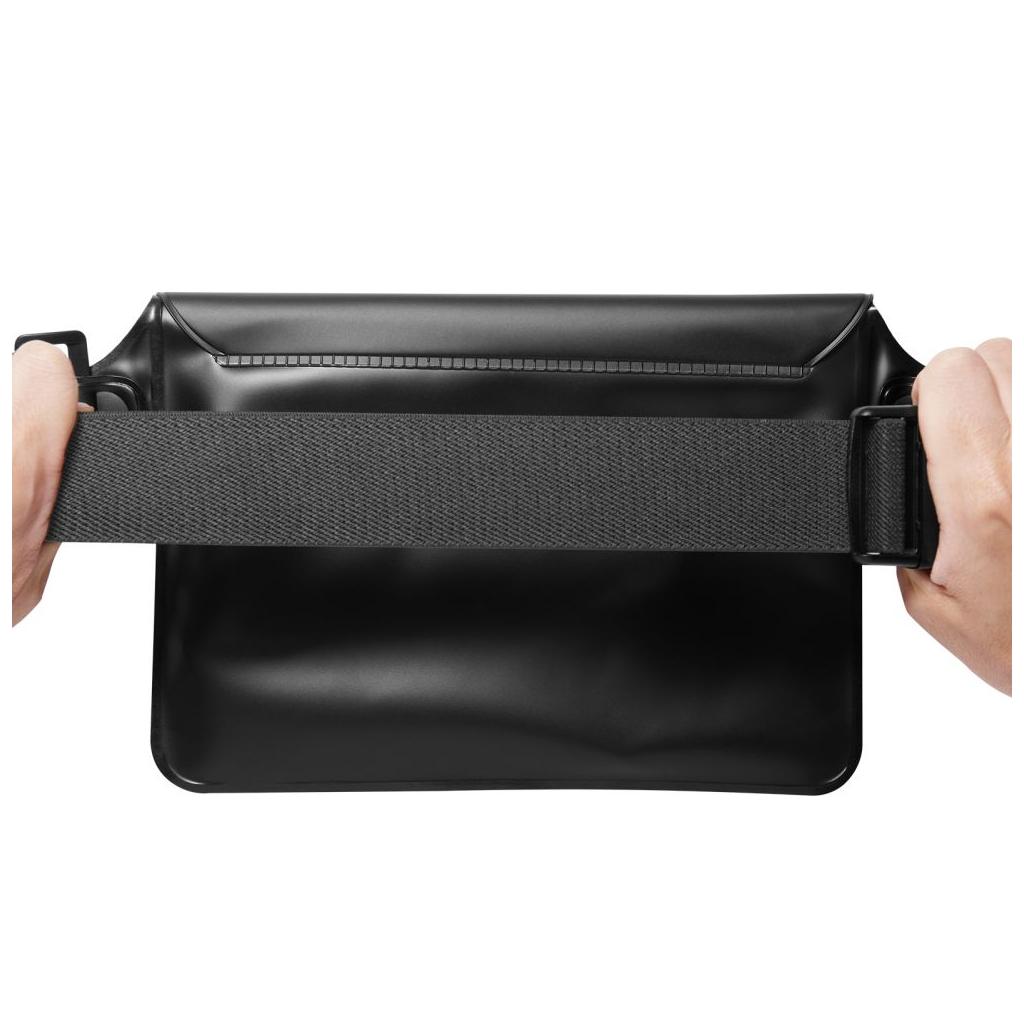 Spigen® (x2.Pack) A620 AMP04531 IPX8 Certified Universal Waterproof Waist Bag - Black / Transparent Black