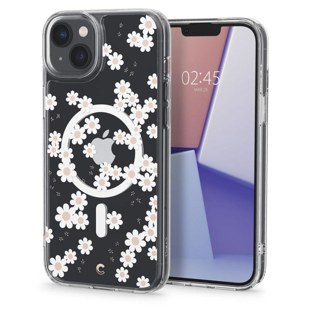 Spigen® Cecile Mag by Cyrill Collection ACS04940 iPhone 14 Plus Case – White Daisy