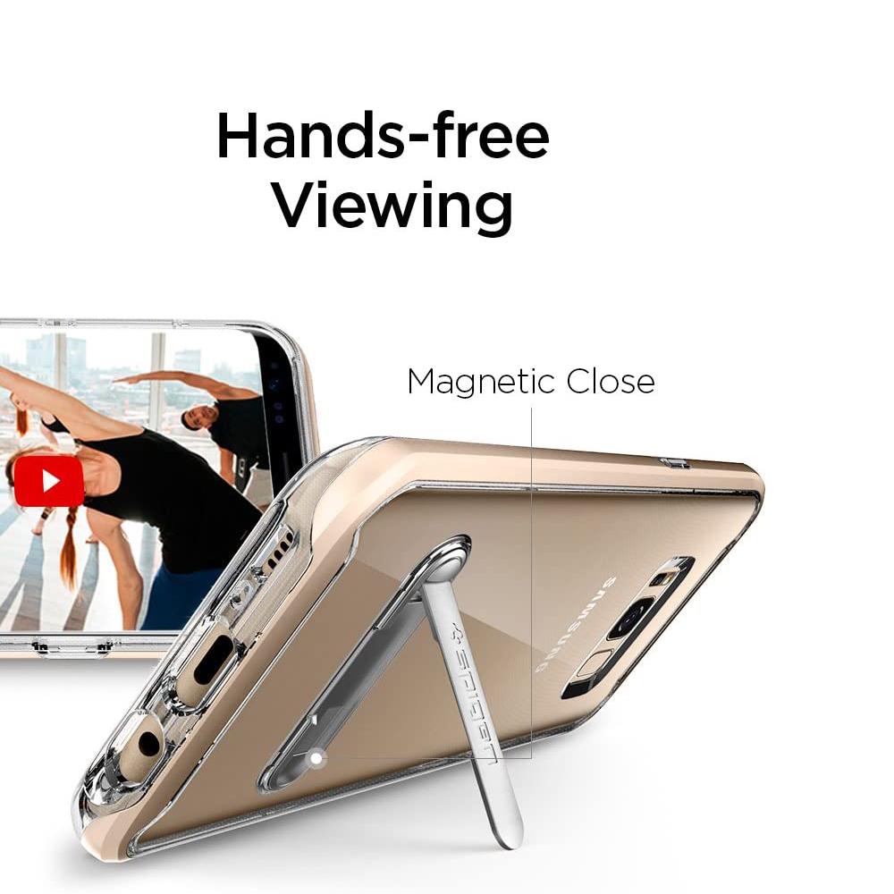Spigen® Crystal Hybrid™ 565CS20836 Samsung Galaxy S8 Case – Gold Maple
