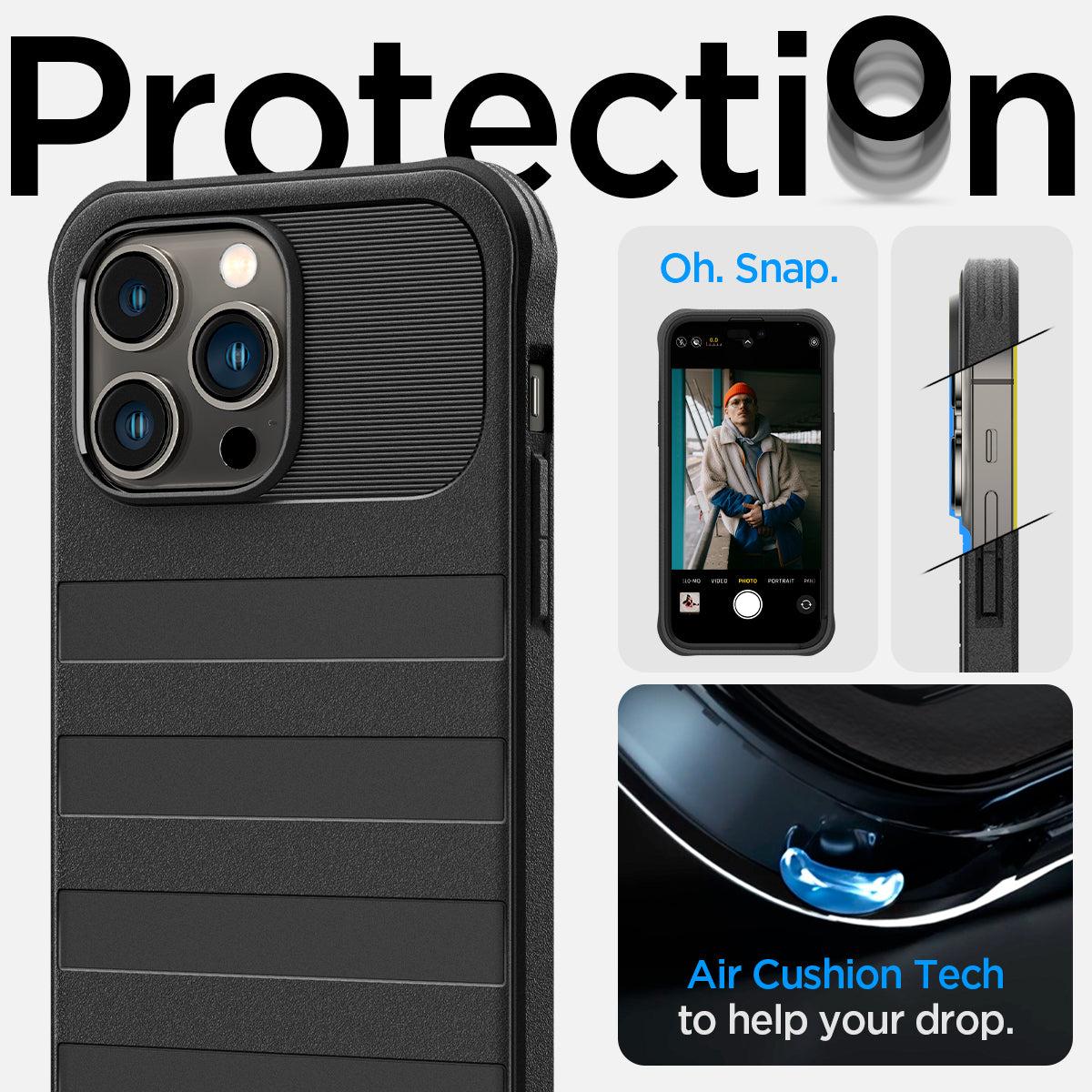 Spigen® Geo Armor™ 360 (MagFit) ACS04997 iPhone 14 Pro Case - Black