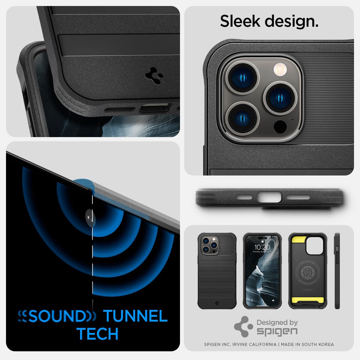 Spigen® Geo Armor™ 360 (MagFit) ACS04997 iPhone 14 Pro Case - Black