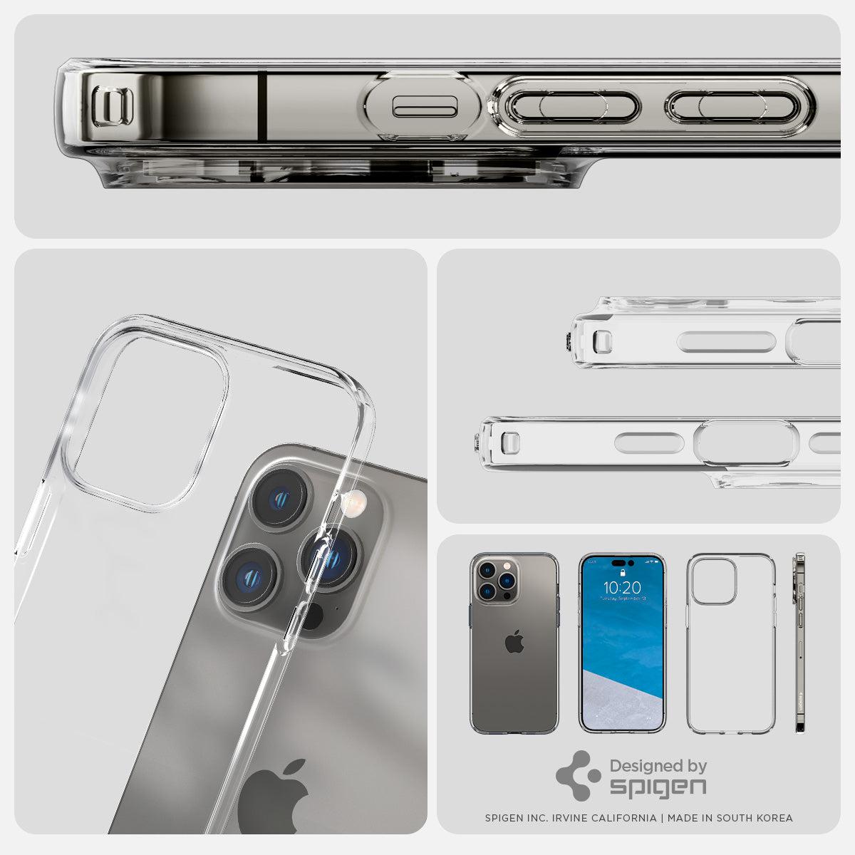Spigen® Liquid Crystal™ ACS04953 iPhone 14 Pro Case - Crystal Clear