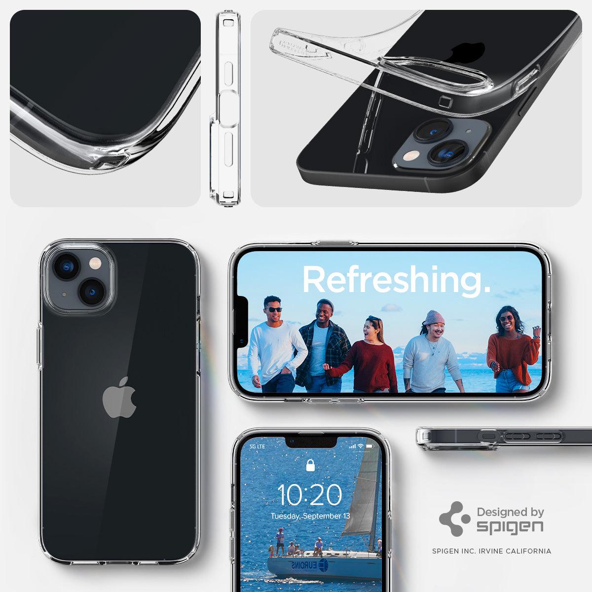 Spigen® Liquid Crystal™ ACS05033 iPhone 14 Case - Crystal Clear
