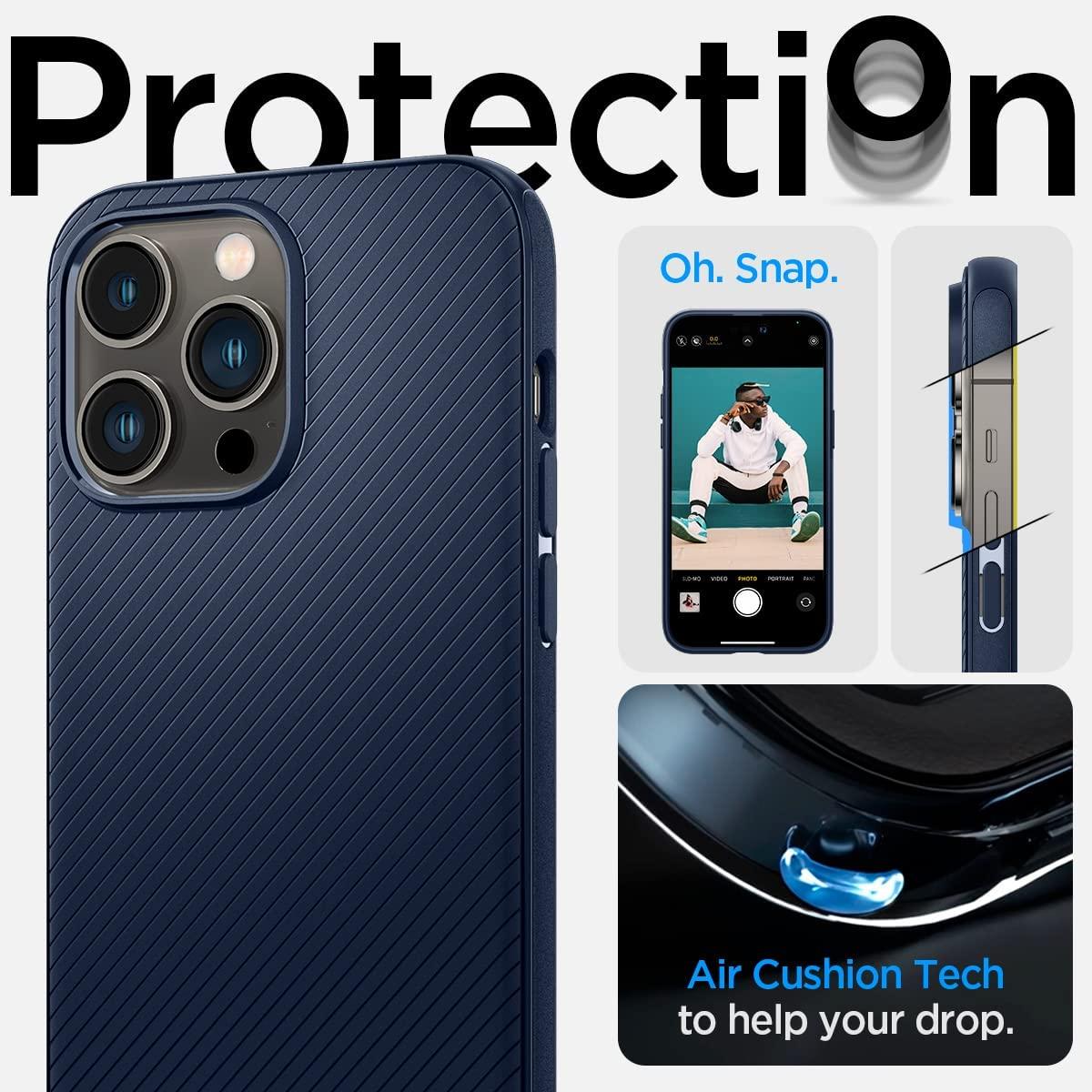Spigen® Mag Armor™ (MagFit) ACS04845 iPhone 14 Pro Max Case - Navy Blue