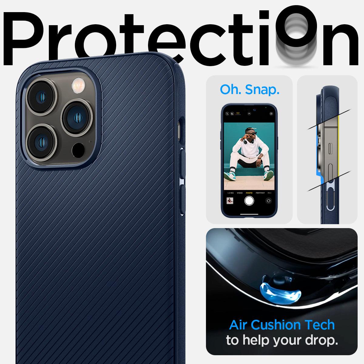 Spigen® Mag Armor™ (MagFit) ACS04990 iPhone 14 Pro Case - Navy Blue