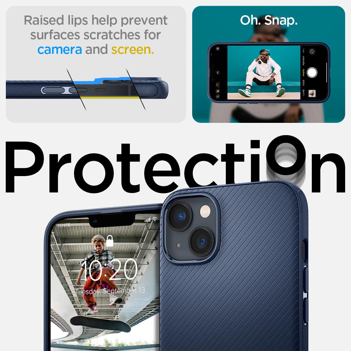 Spigen® Mag Armor™ (MagFit) ACS05066 iPhone 14 Case - Navy Blue