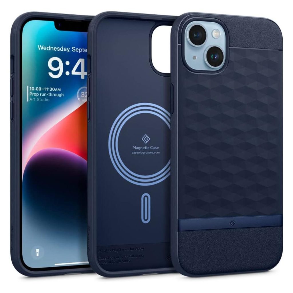 Spigen® Parallax Mag by Caseology® Collection ACS04928 iPhone 14 Plus Case – Midnight Blue
