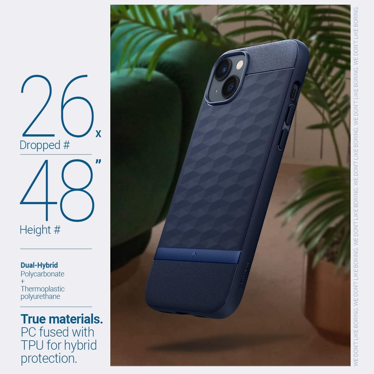 Spigen® Parallax Mag by Caseology® Collection ACS05075 iPhone 14 Case – Midnight Blue