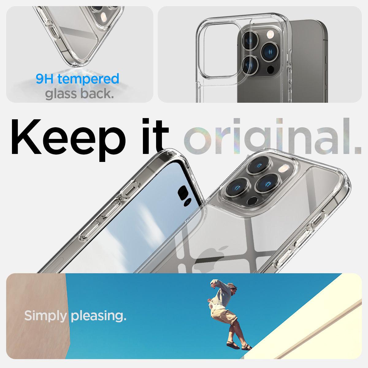 Spigen® Quartz Hybrid™ ACS04830 iPhone 14 Pro Max Case - Crystal Clear