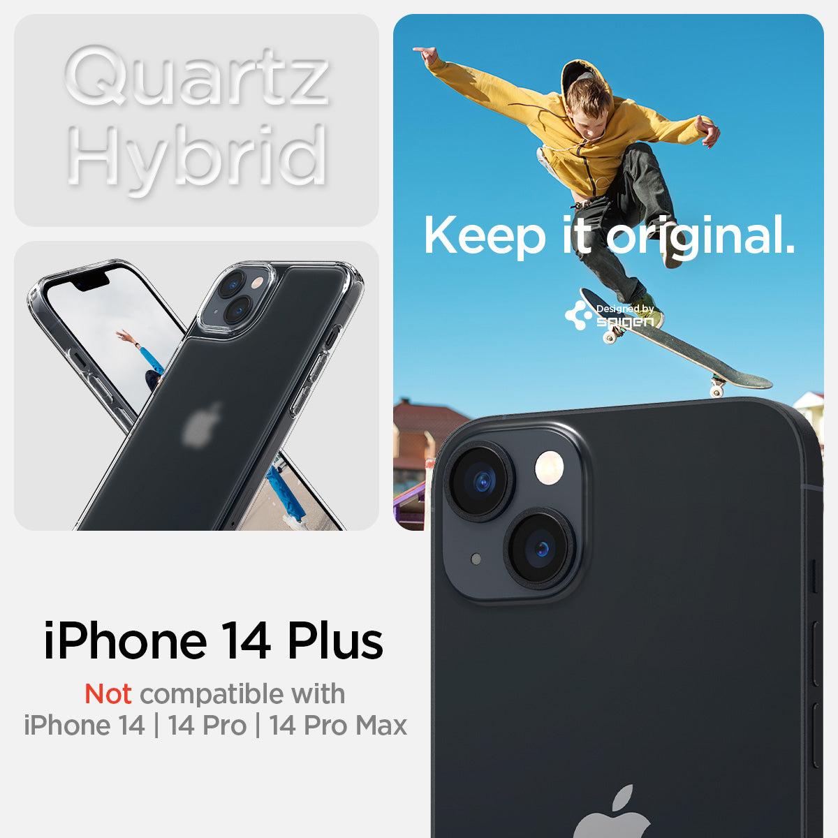 Spigen® Quartz Hybrid™ ACS04907 iPhone 14 Plus Case - Matte Clear