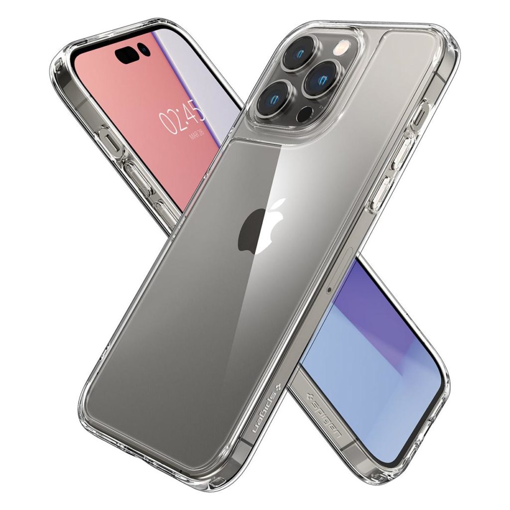 Spigen® Quartz Hybrid™ ACS04974 iPhone 14 Pro Case - Crystal Clear