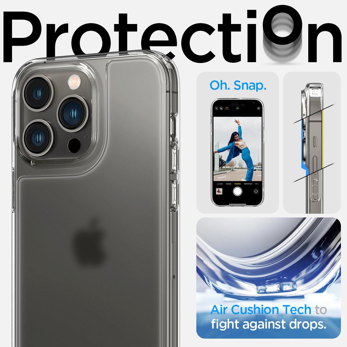 Spigen® Quartz Hybrid™ ACS04975 iPhone 14 Pro Case - Matte Clear