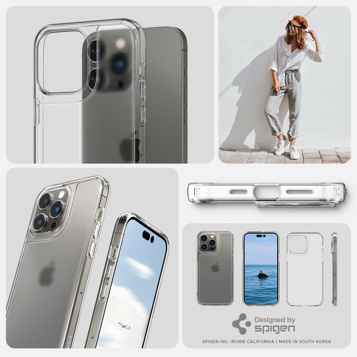 Spigen® Quartz Hybrid™ ACS04975 iPhone 14 Pro Case - Matte Clear