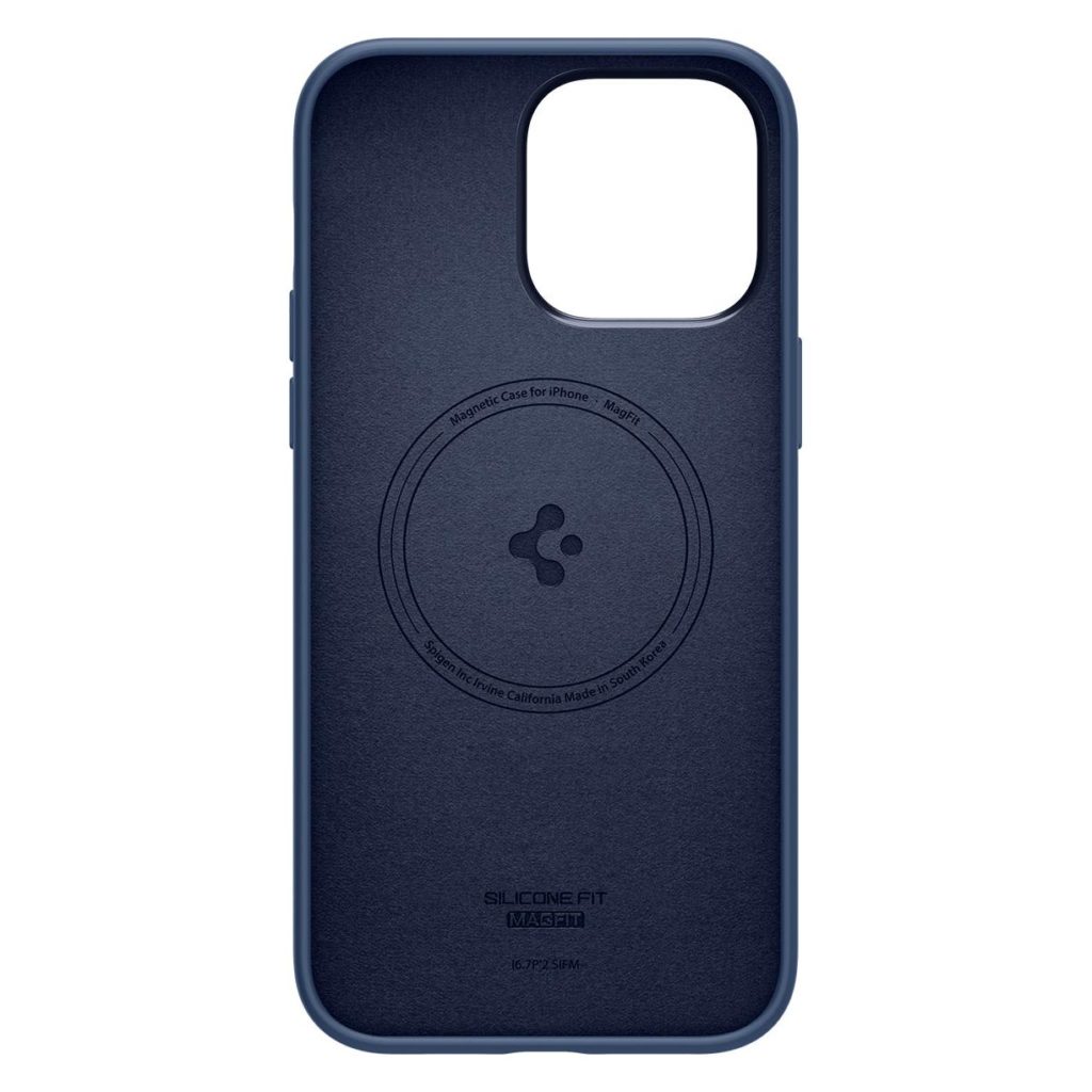 Spigen® Silicone Fit (MagFit) ACS04847 iPhone 14 Pro Max Case - Navy Blue