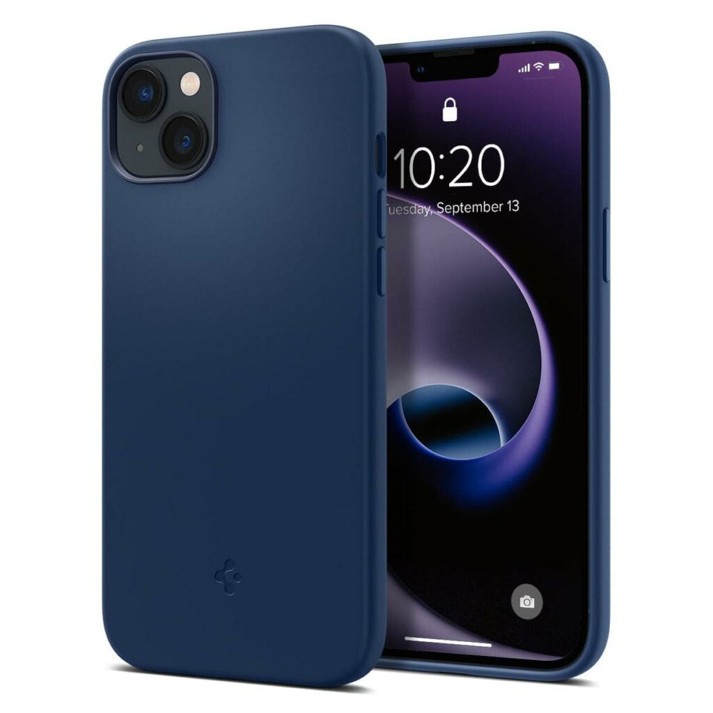 Spigen® Silicone Fit (MagFit) ACS04921 iPhone 14 Plus Case - Navy Blue